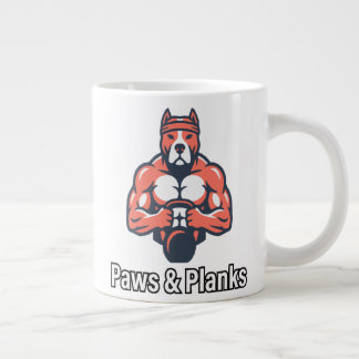 Taza De Café Gigante Póster de acondicionamiento físico para perros mus