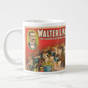 Taza De Café Gigante Poster De Circo De 63 Caballos De Ejecución En Un 