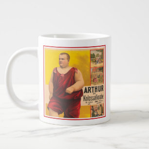 Taza De Café Gigante Poster De Circo Vintage De Arthur El Niño Colosal