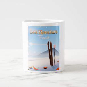 Taza De Café Gigante Poster de esquí de Les Houches France