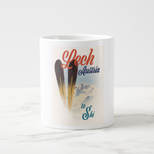 Taza De Café Gigante Póster de esquí Lech Austria