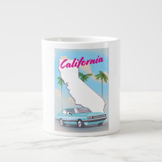 Taza De Café Gigante Poster de Vacaciones al estilo de la época de Cali