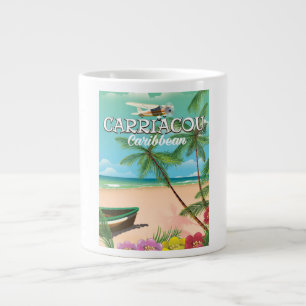 Taza De Café Gigante Póster de viaje a Carriacou
