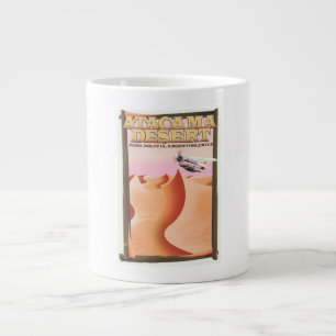 Taza De Café Gigante Póster de viaje de Aventura en el Desierto de Atac