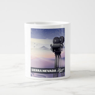 Taza De Café Gigante Póster de viaje de Sierra Nevada