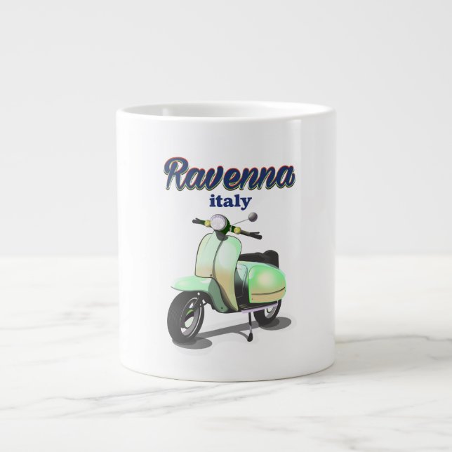 Taza De Café Gigante Poster de Viajes de Ravenna Italia (Frente)