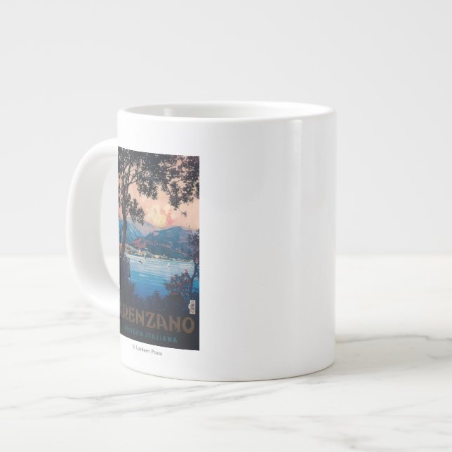 Taza De Café Gigante Poster del viaje de Riviera del italiano (Izquierda)