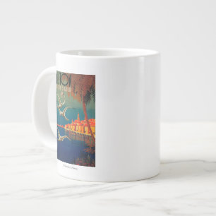 Taza De Café Gigante Poster del viaje de riviera francesa # 1
