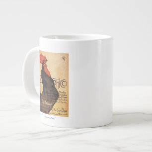 Taza De Café Gigante Poster promocional del gallo periódico de Cocoric