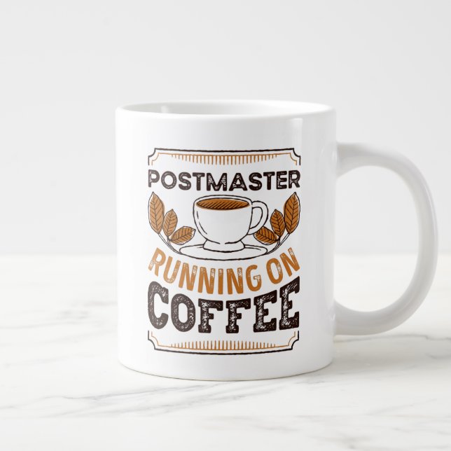 Taza De Café Gigante Postmaster corriendo en el regalo de Cafetería (Derecha)