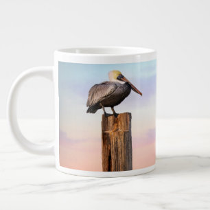 Taza De Café Gigante Posts y una Pelican Fort Myers Beach, Florida