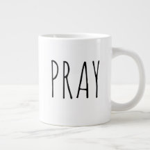 Pray Black White Farmhouse