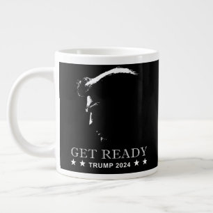 Taza De Café Gigante Prepárate: EE.UU. Donald Trump 2024 Café Mug