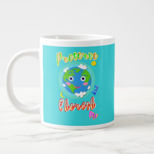 Taza De Café Gigante Preservar Y Apreciarme