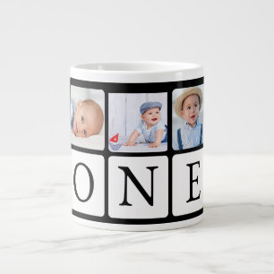 Taza De Café Gigante Primer cumpleaños foto cumpleaños Mug