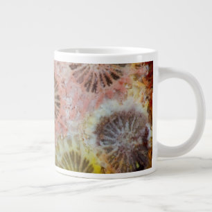 Taza De Café Gigante Primer plano de coral rosa