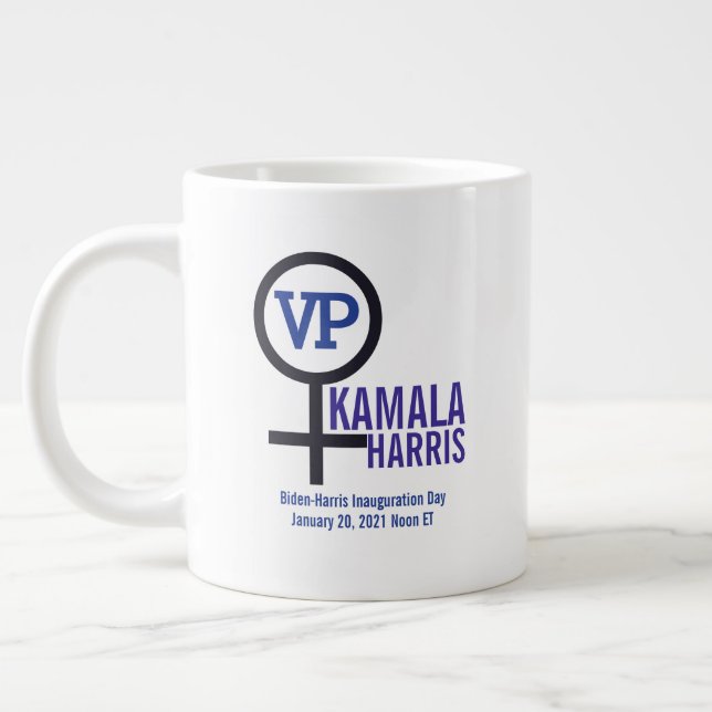 Taza De Café Gigante Primera mujer vicepresidenta Kamala Harris VP (Izquierda)