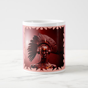 Taza De Café Gigante Princesa India Moderna