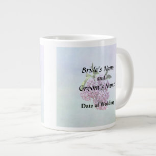 Taza De Café Gigante Productos de boda de lilas rosadas delicadas