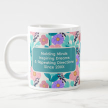 Profesor Floral Café Personalizado
