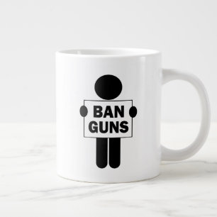 Taza De Café Gigante Prohibir las armas