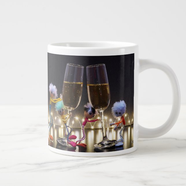Taza De Café Gigante Proostende Fubby's die wat te vieren hebben. (Derecha)