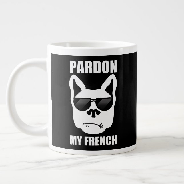 Taza De Café Gigante Propietario del Bulldog francés (Izquierda)
