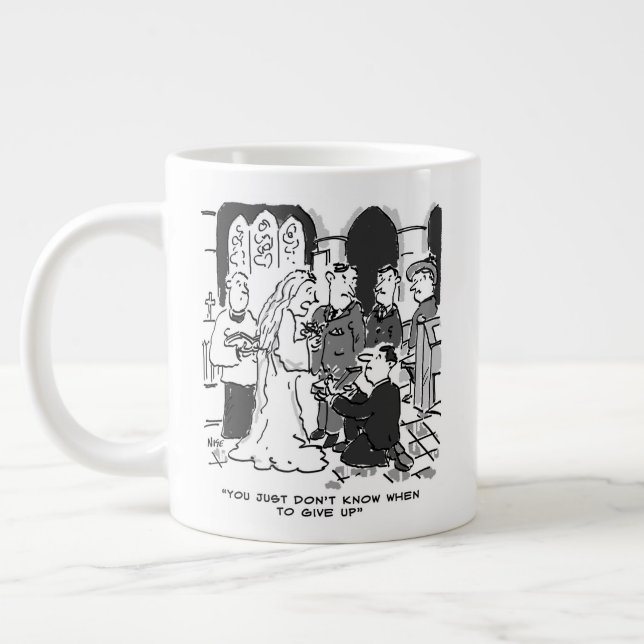 Taza De Café Gigante Propuesta inapropiada para el día de la boda - Div (Izquierda)