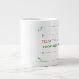 Taza De Café Gigante Proverbios 3:5,6 Jumbo Mug