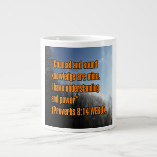 Taza De Café Gigante Proverbios 8:14 WEBU Mug