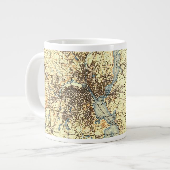 Taza De Café Gigante Providence 1887 Coffee Mug (Izquierda)