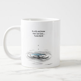 Taza De Café Gigante Psalm 46:10 Christian Mug Inspirational Gift