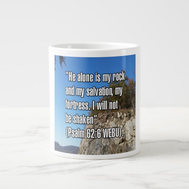 Taza De Café Gigante Psalm 62:6 WEBU Mug (Frente)