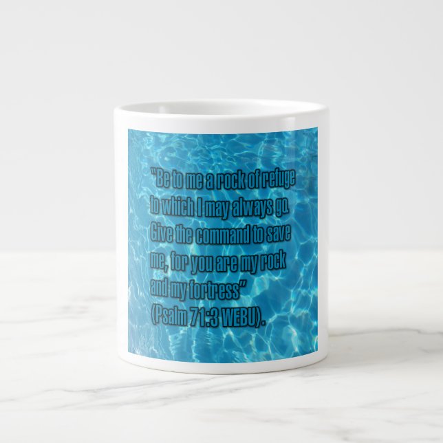 Taza De Café Gigante Psalm 71:3 WEBU Mug (Frente)