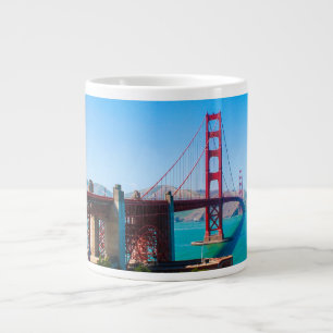 Taza De Café Gigante Puente Golden Gate San Francisco Estados Unidos