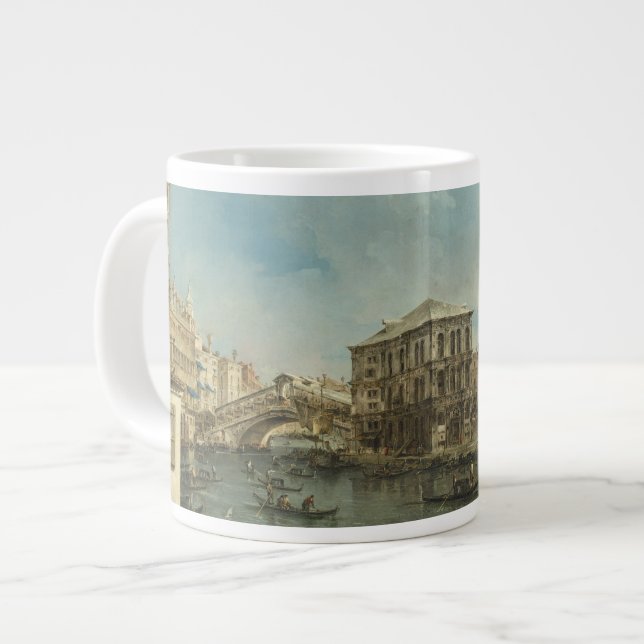Taza De Café Gigante Puente Rialto con Palazzo dei Camerlenghi (Izquierda)