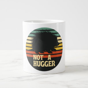Taza De Café Gigante Puercoespín Negro No Abrazador