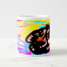 Taza De Café Gigante Puesta de sol lobo salvaje