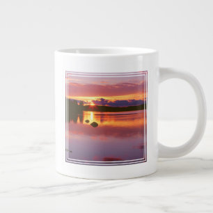 Taza De Café Gigante Puesta de sol sobre la bahía de Alexander