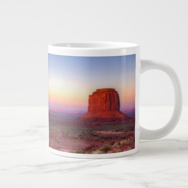 Taza De Café Gigante Puesta de sol sobre Monument Valley Arizona (Derecha)