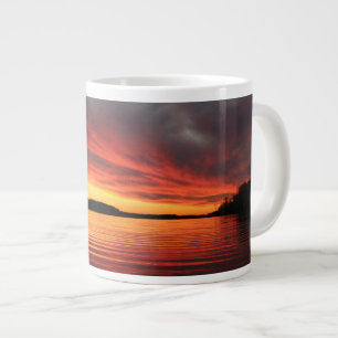 Taza De Café Gigante Puesta del sol de oro