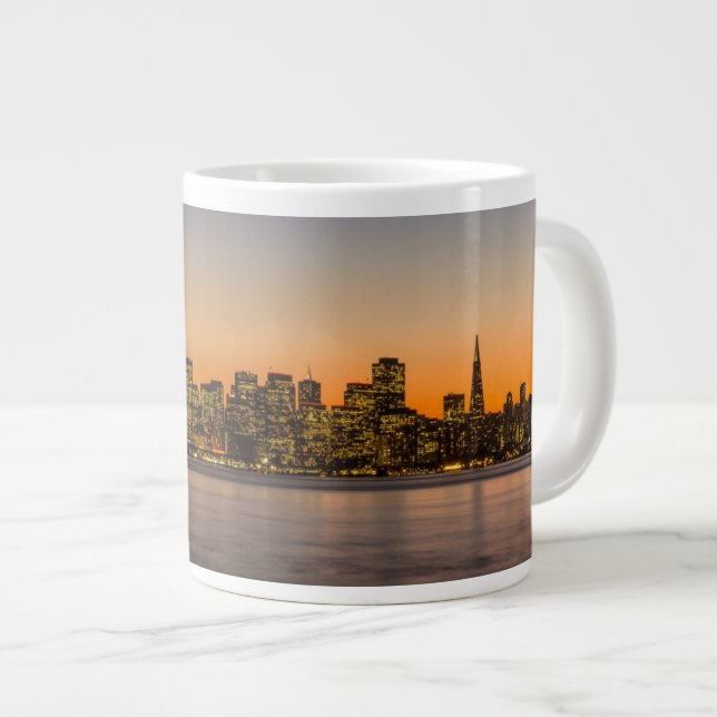 Taza De Café Gigante Puesta del sol hermosa en San Francisco (Derecha)