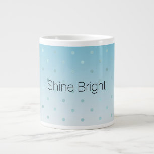 Taza De Café Gigante Puestos de vidrio Aqua Ombre