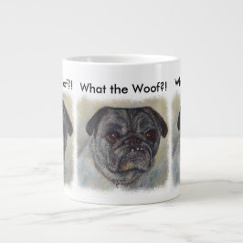 TAZA DE CAFÉ GIGANTE PUG DULCE Y ADORABLE