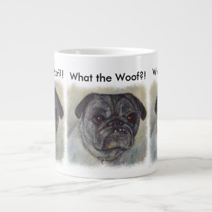 TAZA DE CAFÉ GIGANTE PUG DULCE Y LINDOS