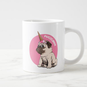 Taza De Café Gigante Pugicorn