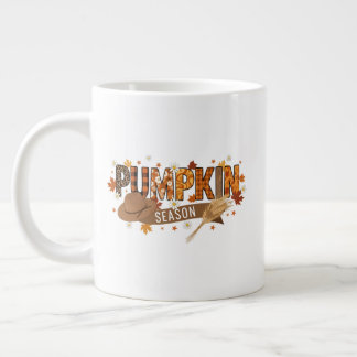 Taza De Café Gigante Pumpkin season autumn mug, cozy fall aesthetic