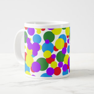 Taza De Café Gigante Puntos coloridos