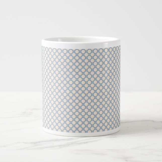 Taza De Café Gigante Puntos de Polka (Frente)
