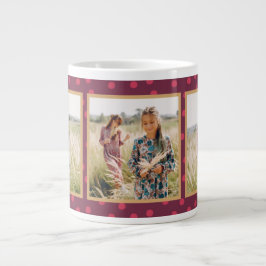 Taza De Café Gigante Puntos modernos tres fotos